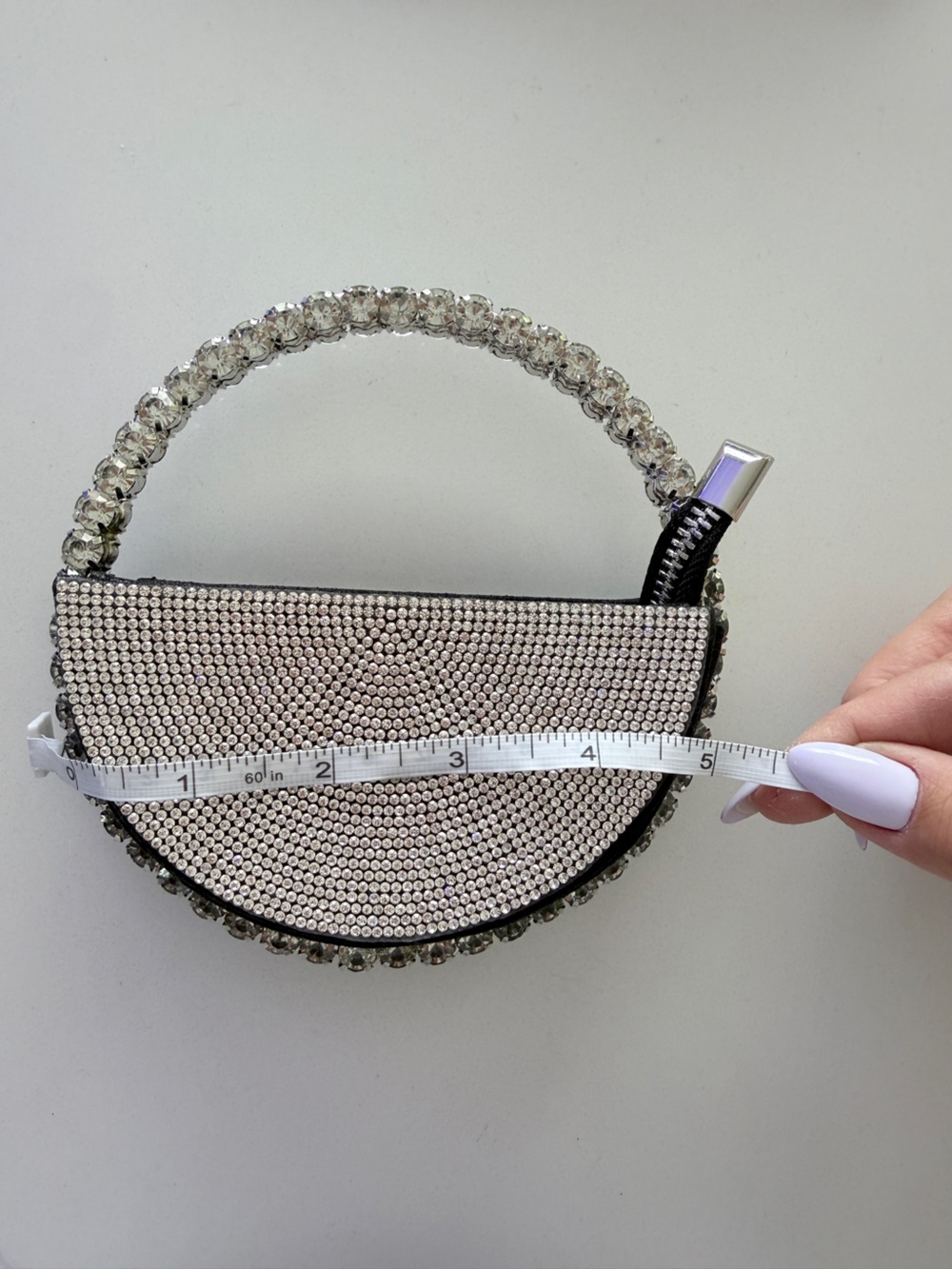 The Demi-Luna Rhinestone Micro Mini bag - Picture 8 of 9